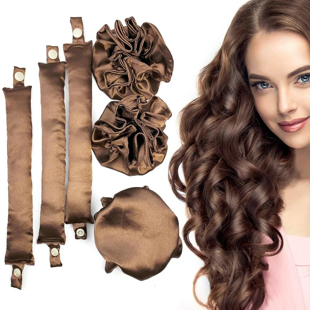 Curl & Dream - Satin Heatless Curl Wrap CoCoa Twist