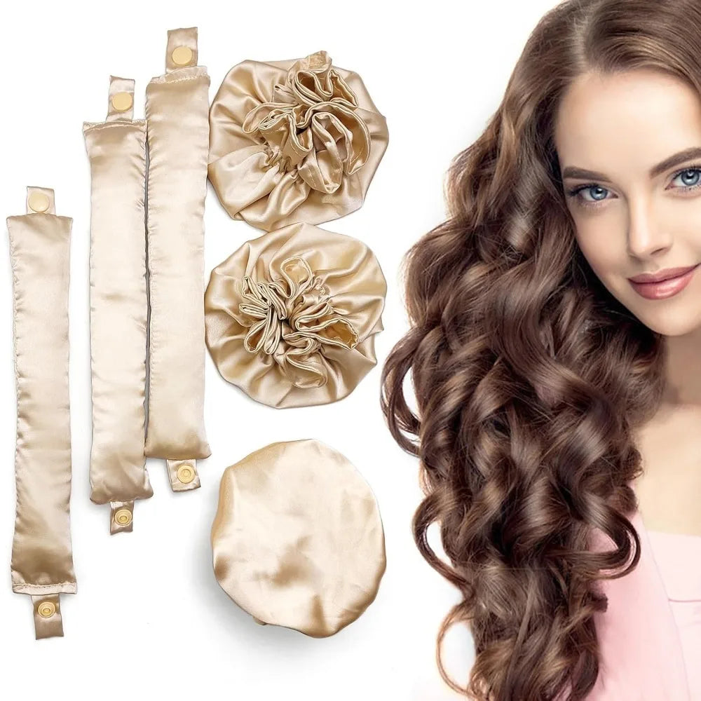 Curl & Dream - Satin Heatless Curl Wrap CoCoa Twist