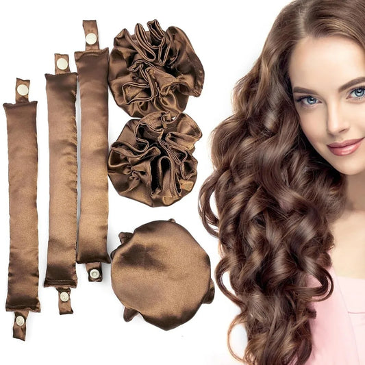 Curl & Dream - Satin Heatless Curl Wrap CoCoa Twist