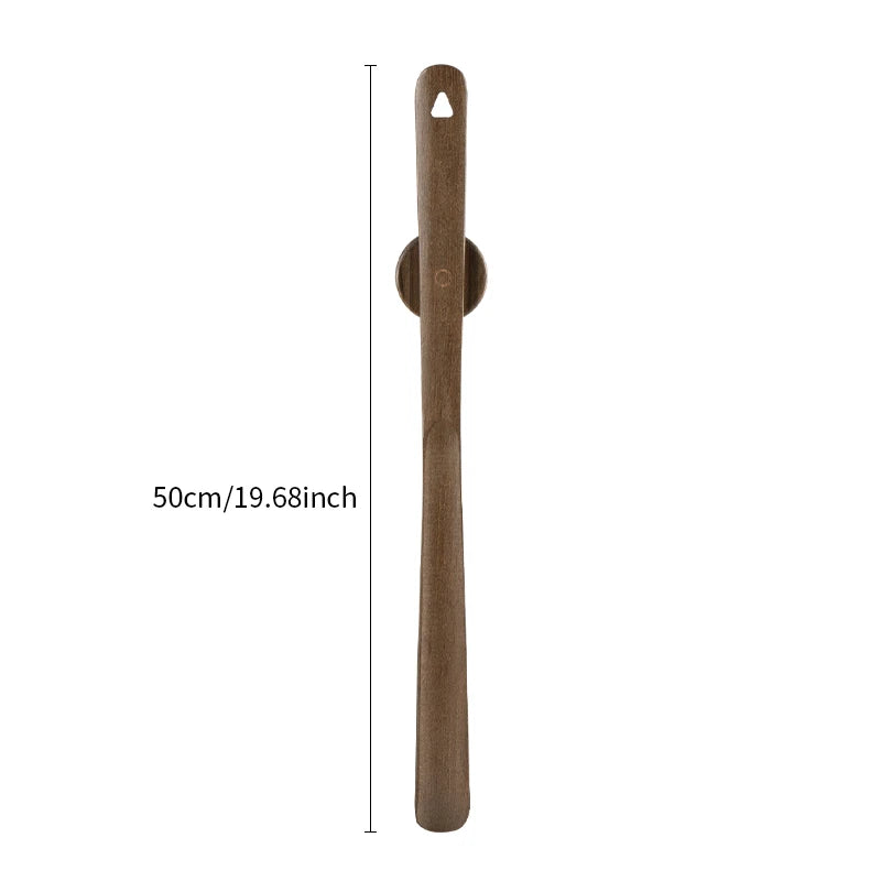 Magnetic Wooden Shoehorn Nut Brown