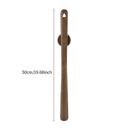 Magnetic Wooden Shoehorn Nut Brown