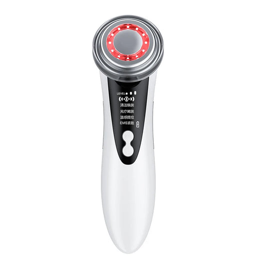 Microcurrent Face Lifting & Eye De-puffing Massager White