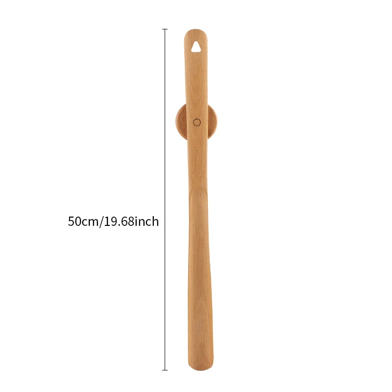 Magnetic Wooden Shoehorn Nut Brown