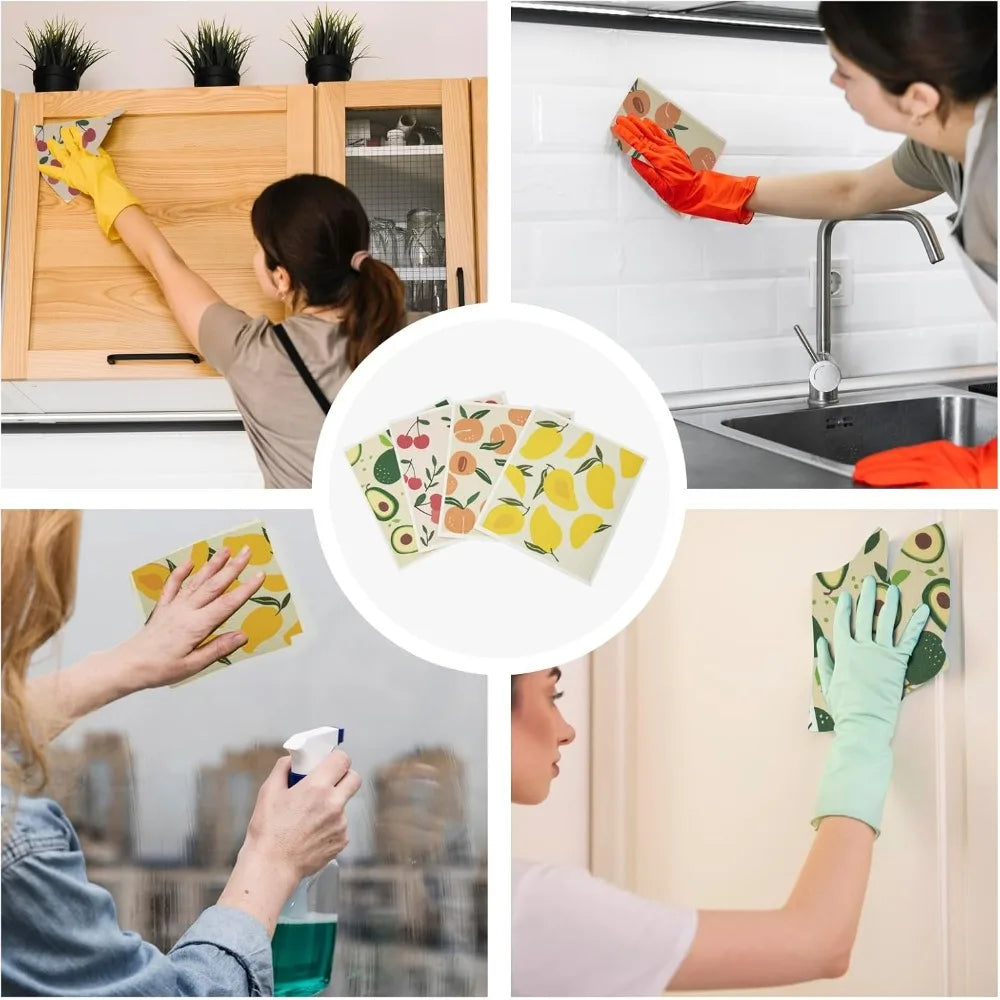 4PCS KitchenHaven DishCloths Style C